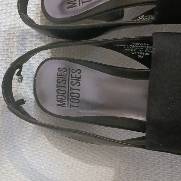 Mootsies Tootsies black slip on heels - Picture 5 of 7
